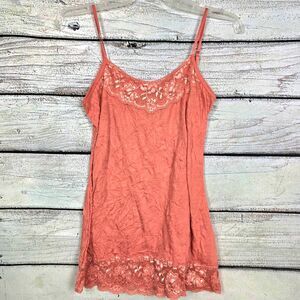 Maurices Coral Lace Trim Cami Tank Top S